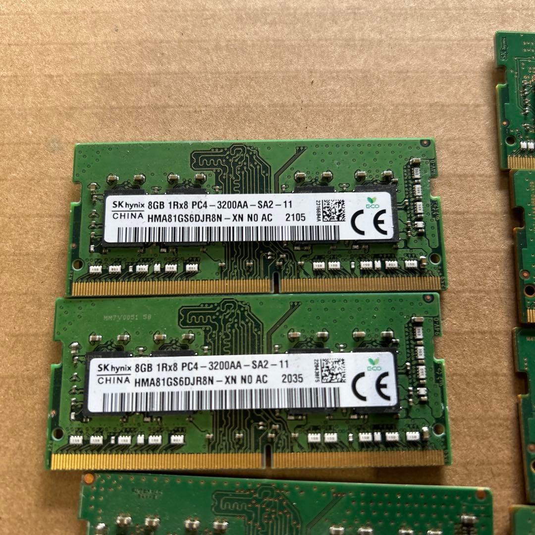 PC4 DDR4 メモリー　ジャンク品　11枚セット