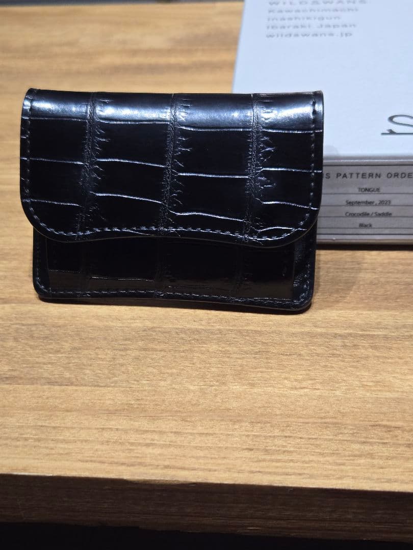 WILDSWANS パターンオーダー クロコ ワイルドスワンズ　ブラック　タング
