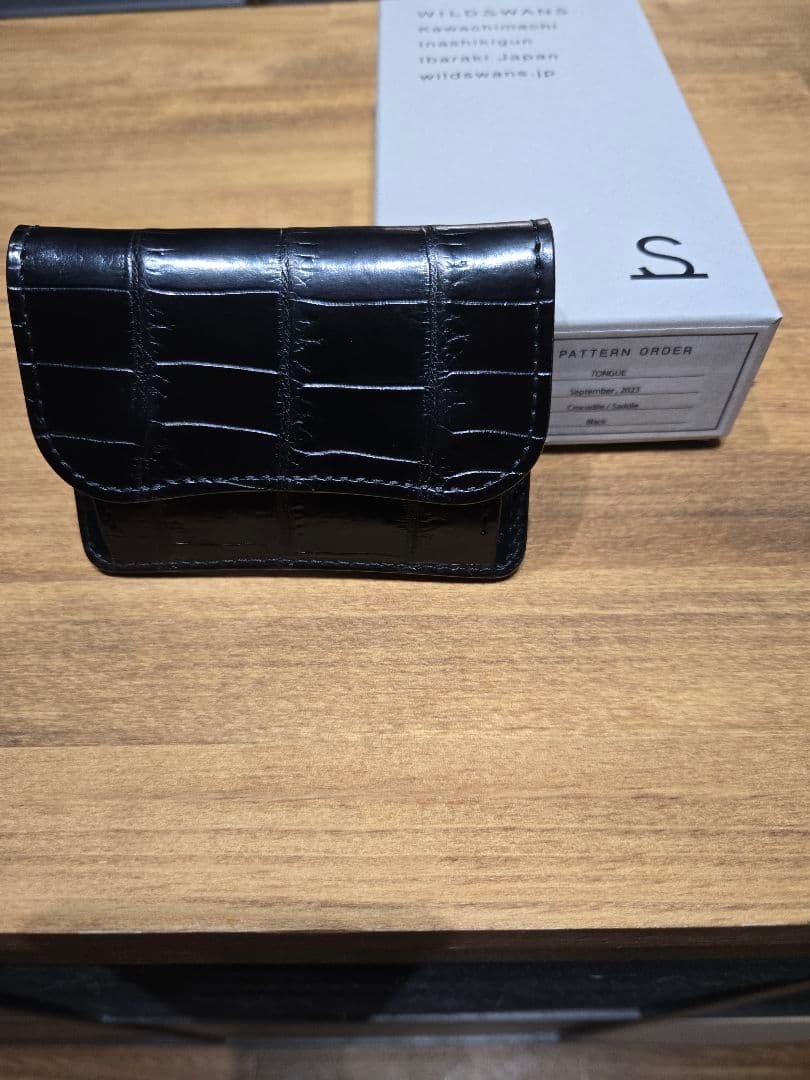 WILDSWANS パターンオーダー クロコ ワイルドスワンズ　ブラック　タング