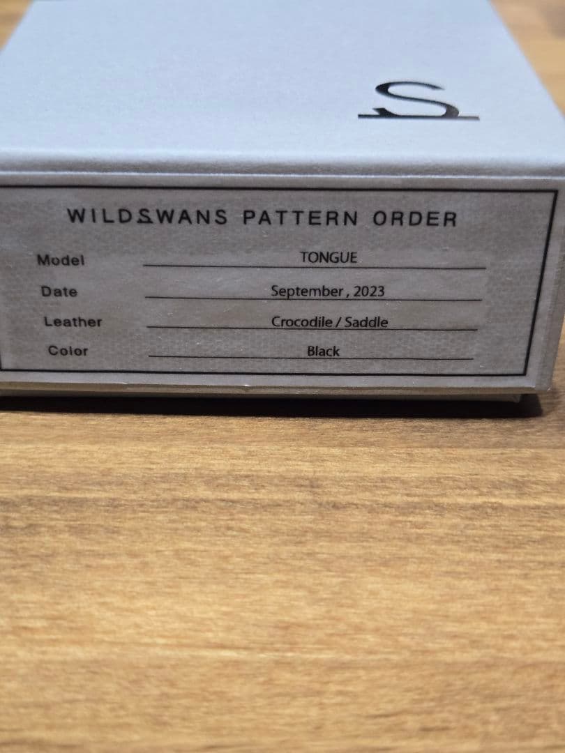 WILDSWANS パターンオーダー クロコ ワイルドスワンズ　ブラック　タング