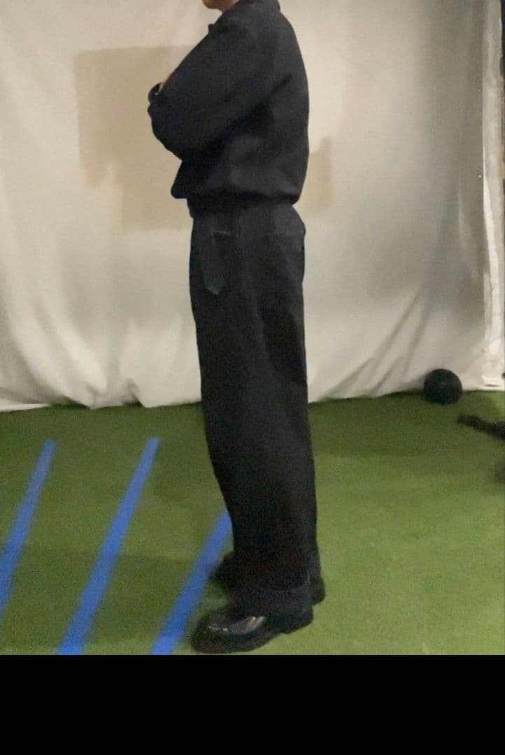 SAです　　COMOLI デニム・オールインワン　ブラック