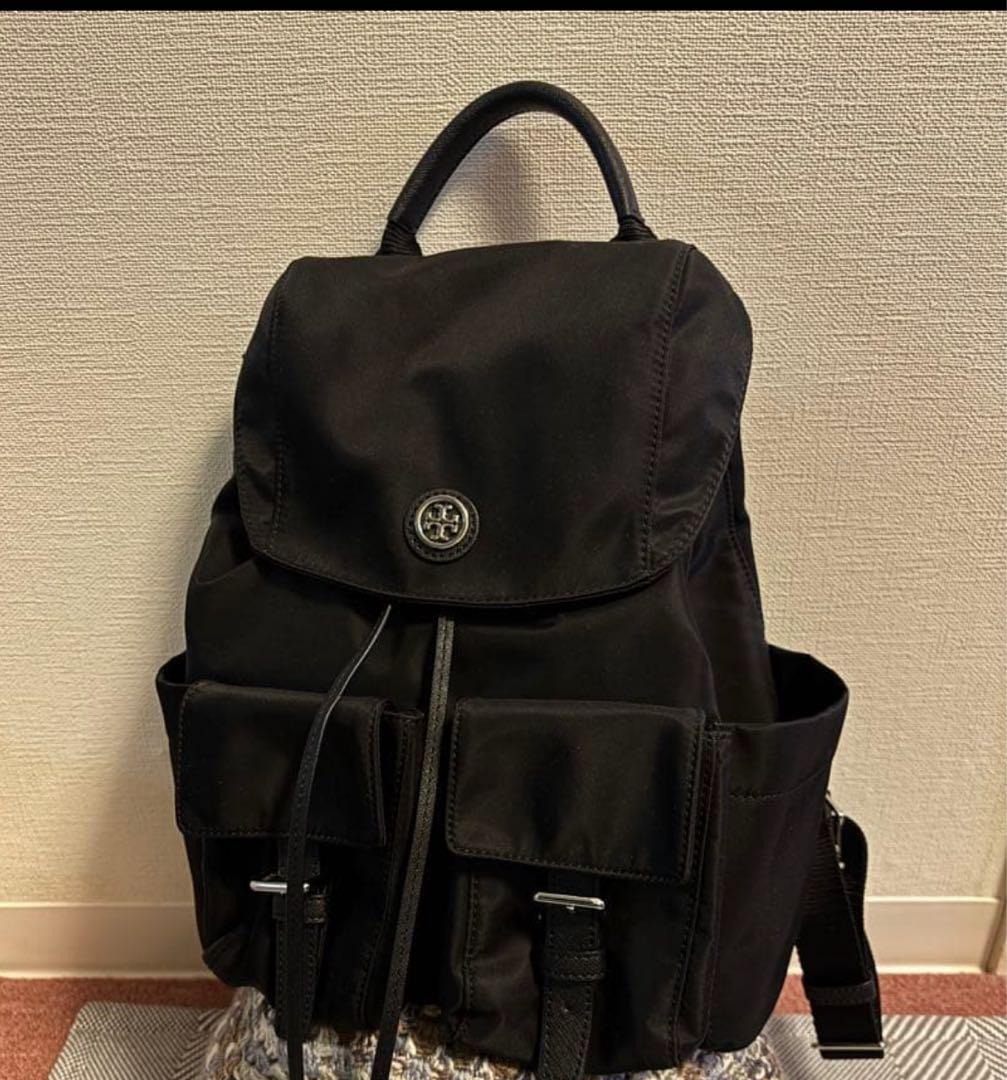 トリーバーチ　ブラック　リュック　美品
