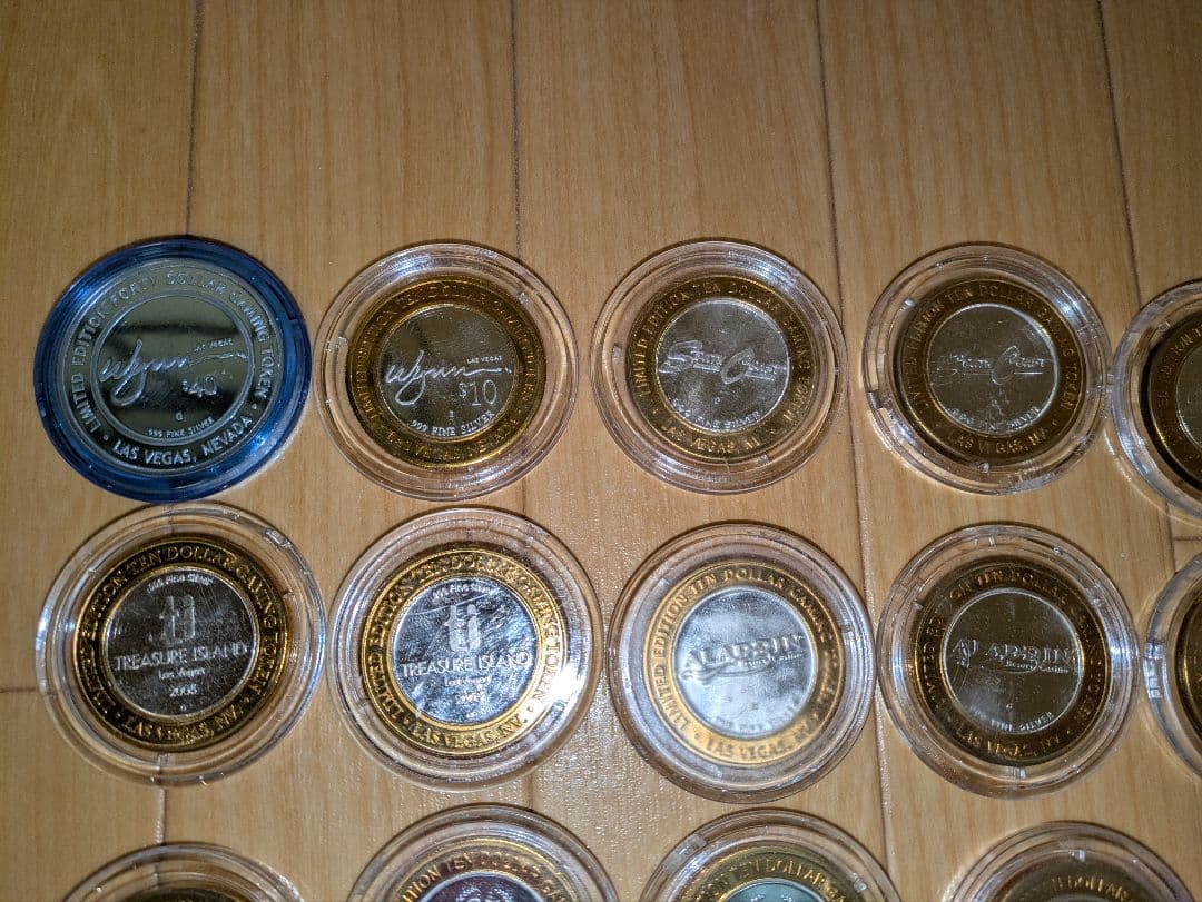 ラスベガス　カジノホテル　ゲーミングトークン　メダルケース入り　LASVegas