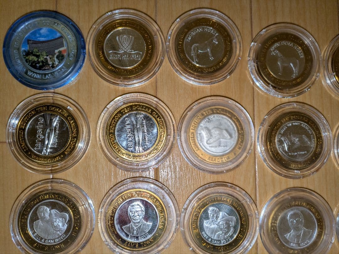 ラスベガス　カジノホテル　ゲーミングトークン　メダルケース入り　LASVegas