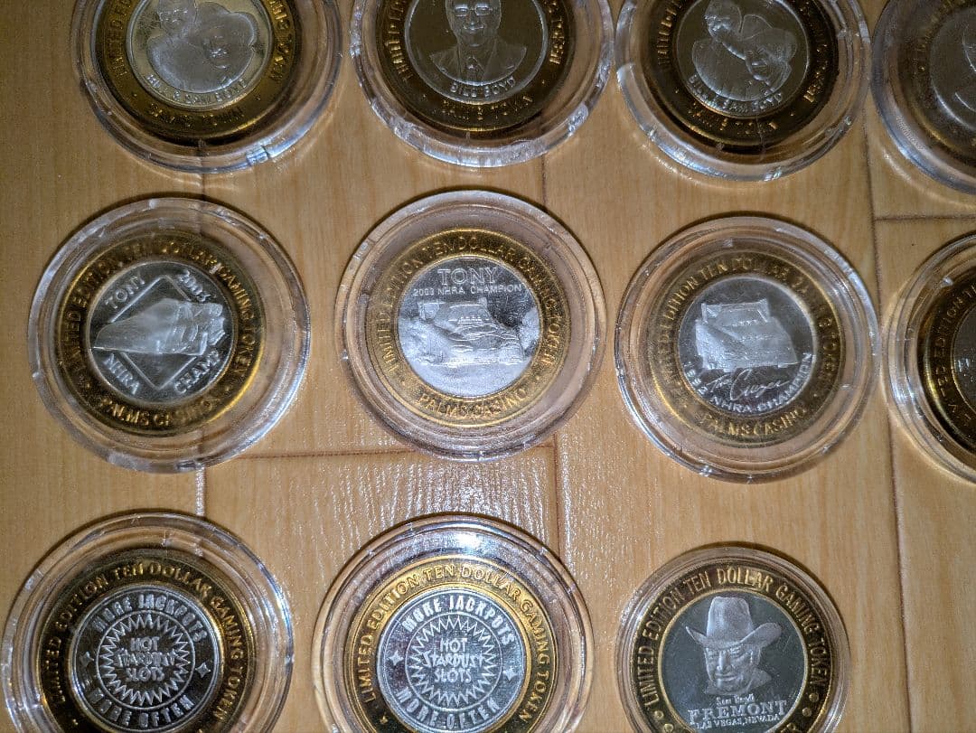 ラスベガス　カジノホテル　ゲーミングトークン　メダルケース入り　LASVegas