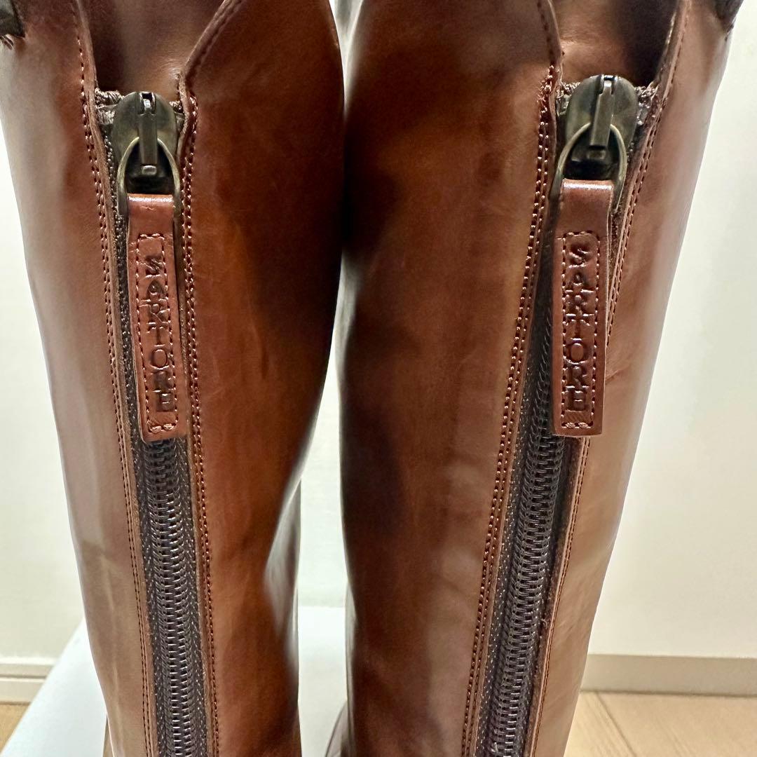 SARTORE サルトル ブラウン（茶色） 定番 ロングブーツ