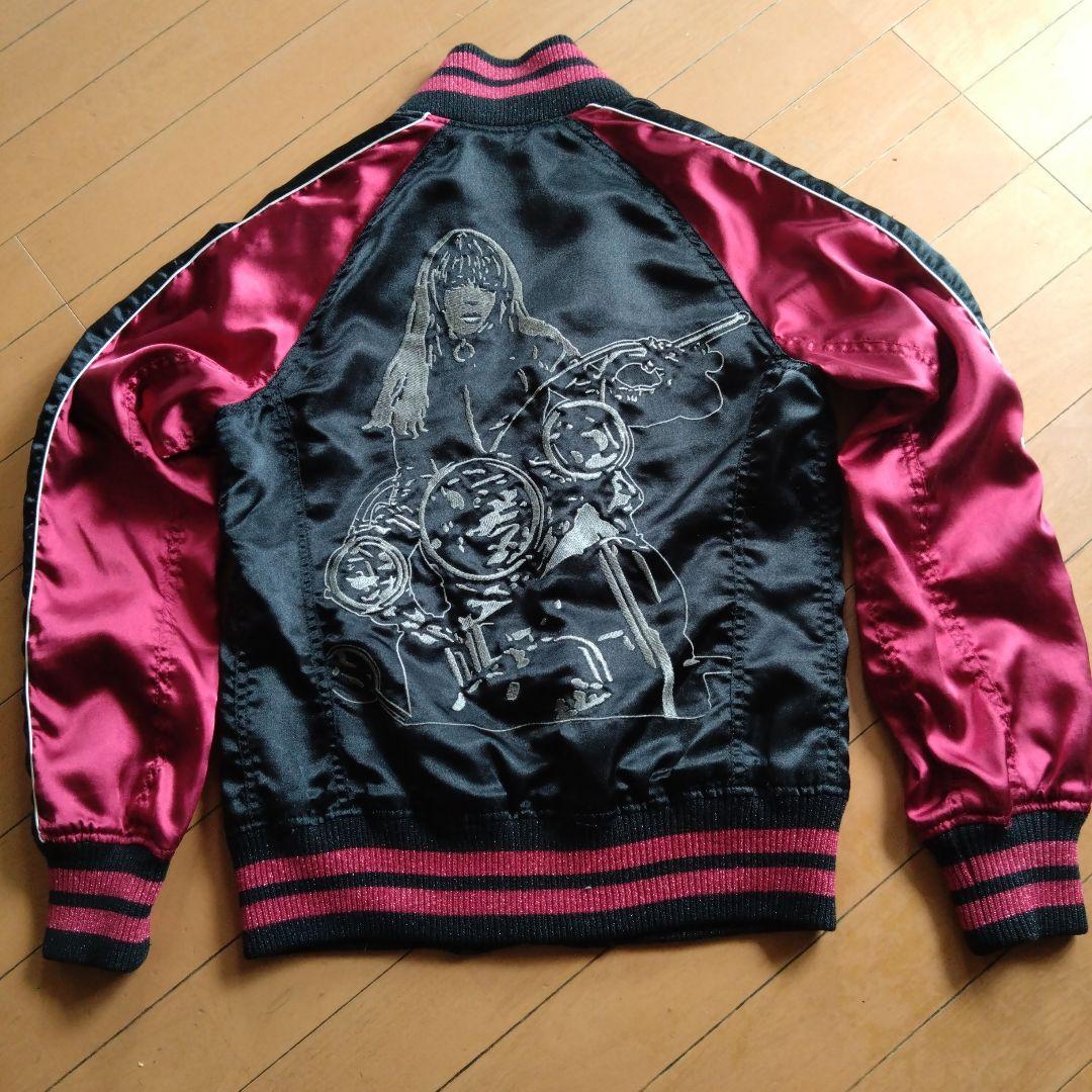 HYSTERIC GLAMOUR スカジャン レッド ビンテージ バイクガール