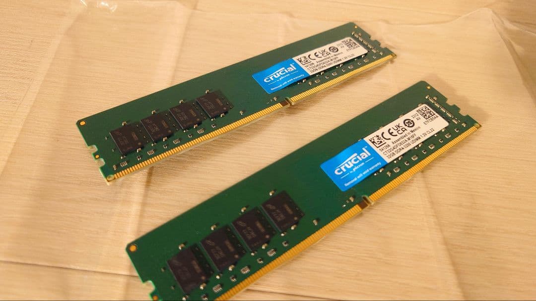 crucial DDR4 64GB メモリー 32GB×2枚セット