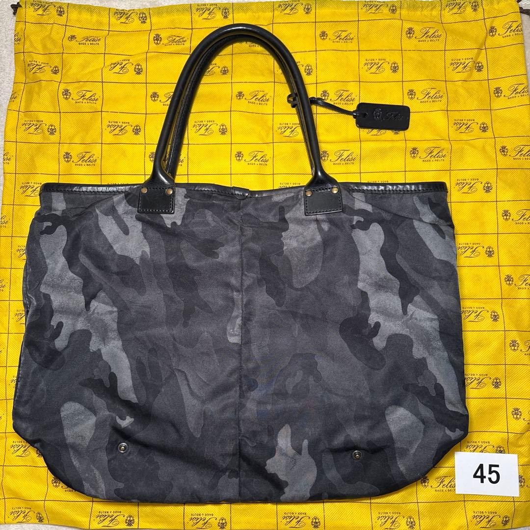 45 フェリージ　felisi トートバッグ　カモフラ柄　9236