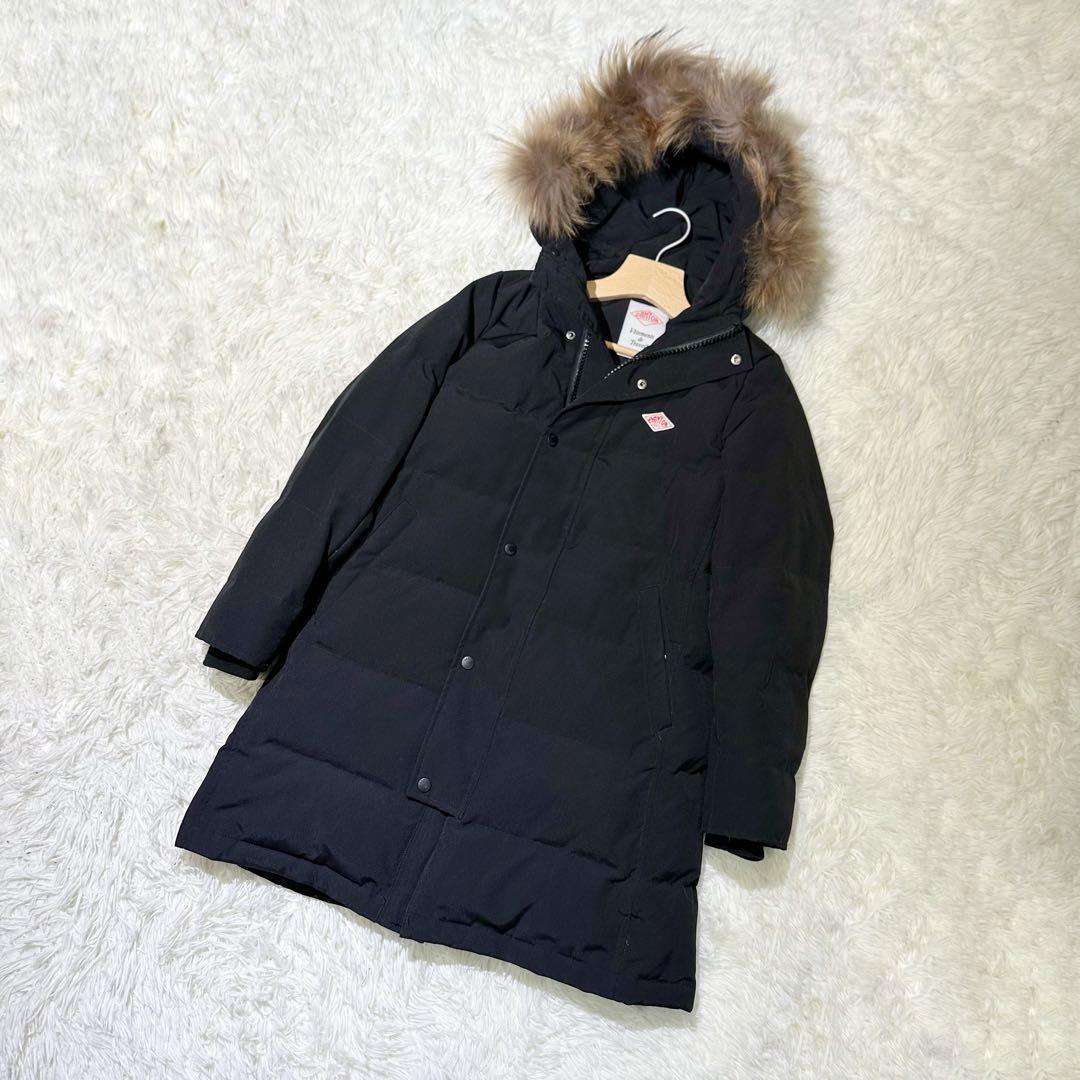 完売品 DANTON ダントン ロングダウン ブラック ファー36