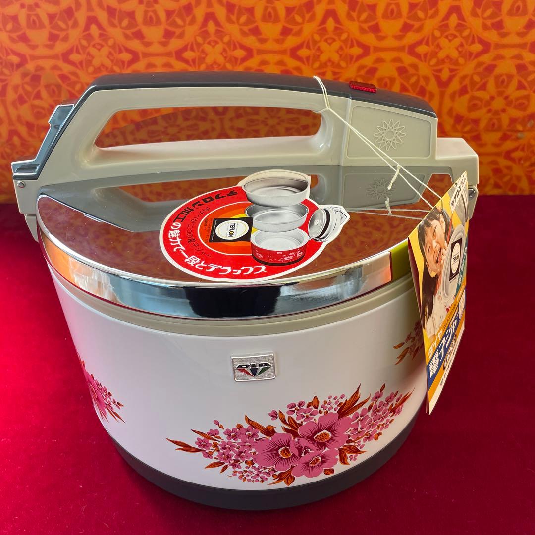 お値下＊電子ジャー、保温ジャー、ご飯保温、未使用、昭和レトロ内鍋2個