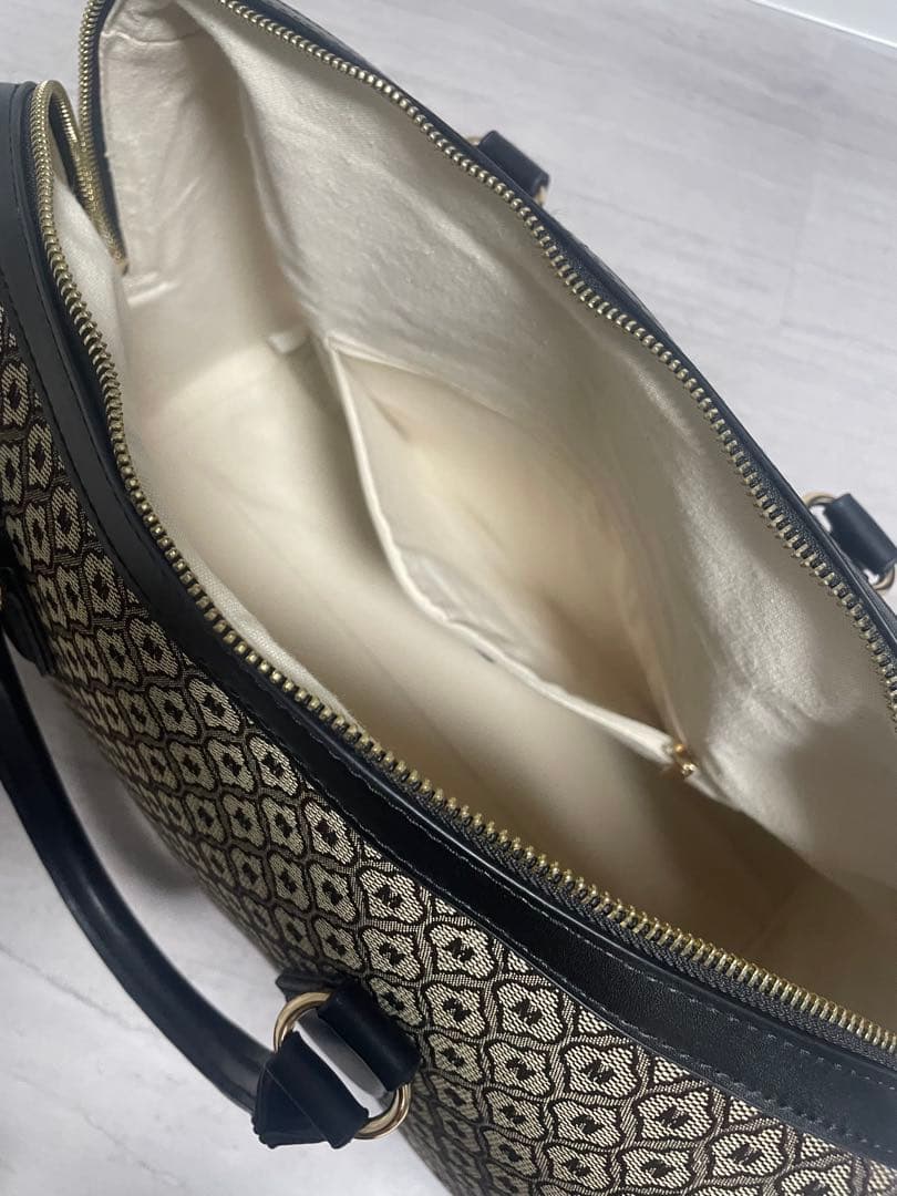 MOUSSY モノグラムボストンバッグ（L）　ブラウン