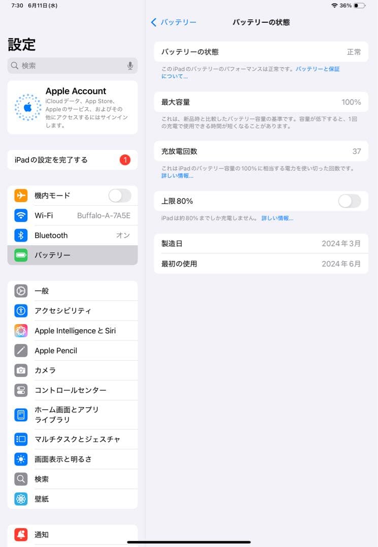 iPadPro 11インチ（M4）本体・ケース・Apple Pencilセット