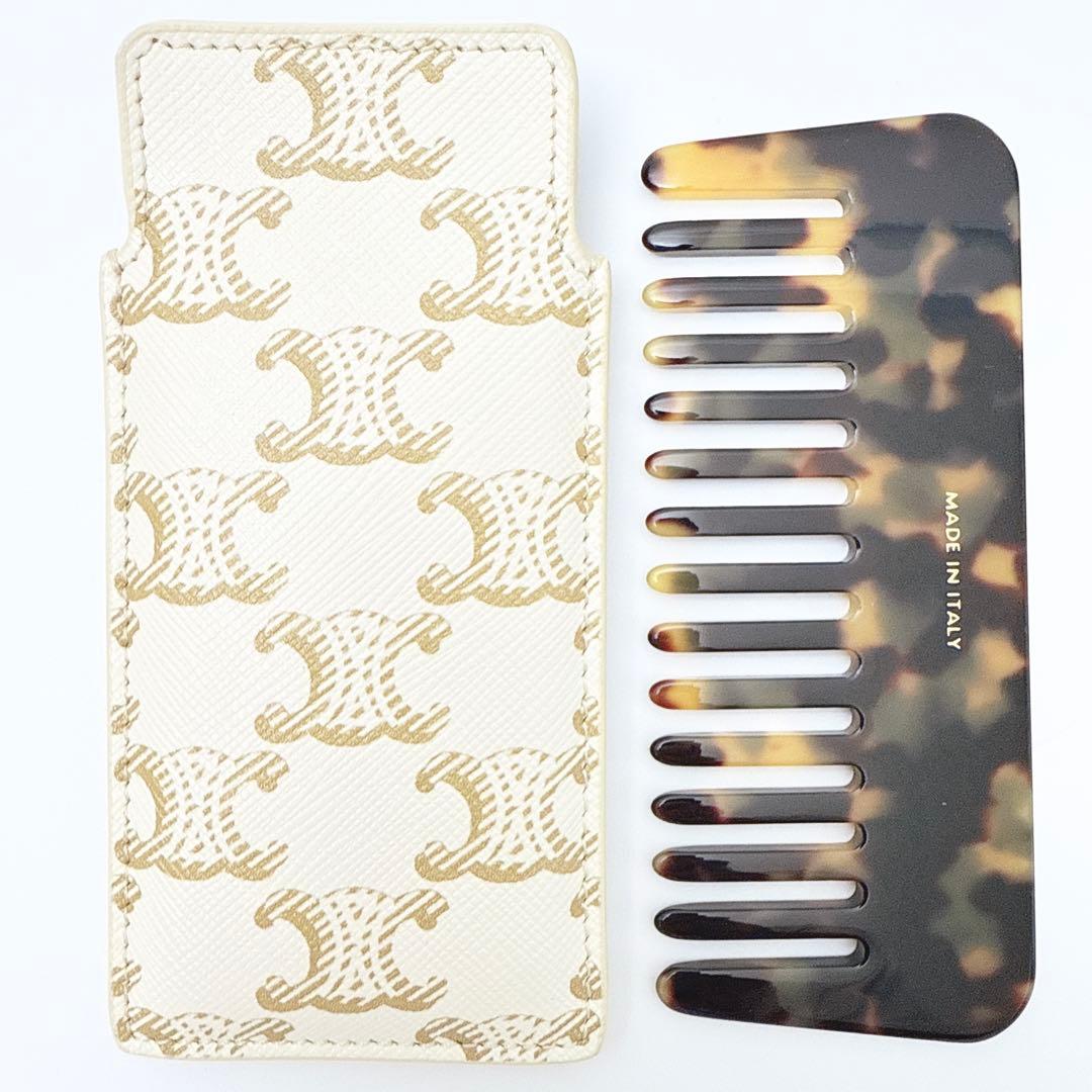 セリーヌ スモール ヘアコーム / トリオンフキャンバス 櫛 現行品 レディース