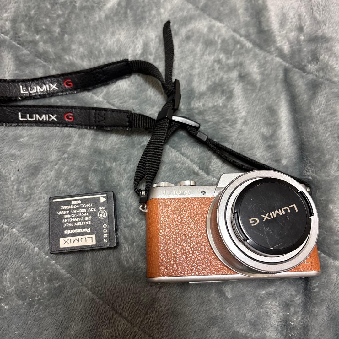 【ジャンク】LUMIX DMC-GF7 ブラウン｜望遠レンズ＋充電器付