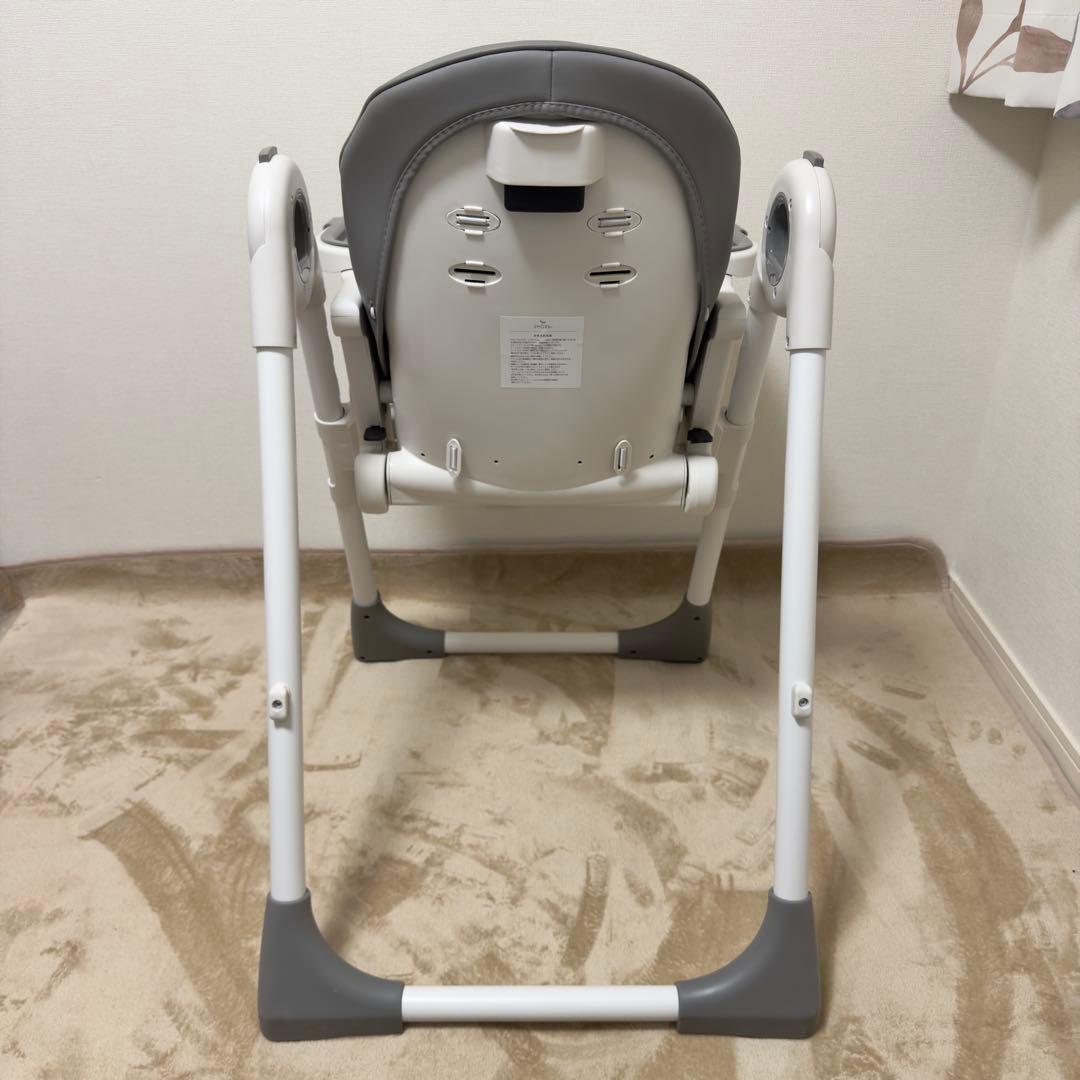 SMORbi ハイ&ローのびのびマルチチェア　折りたたみ グレー