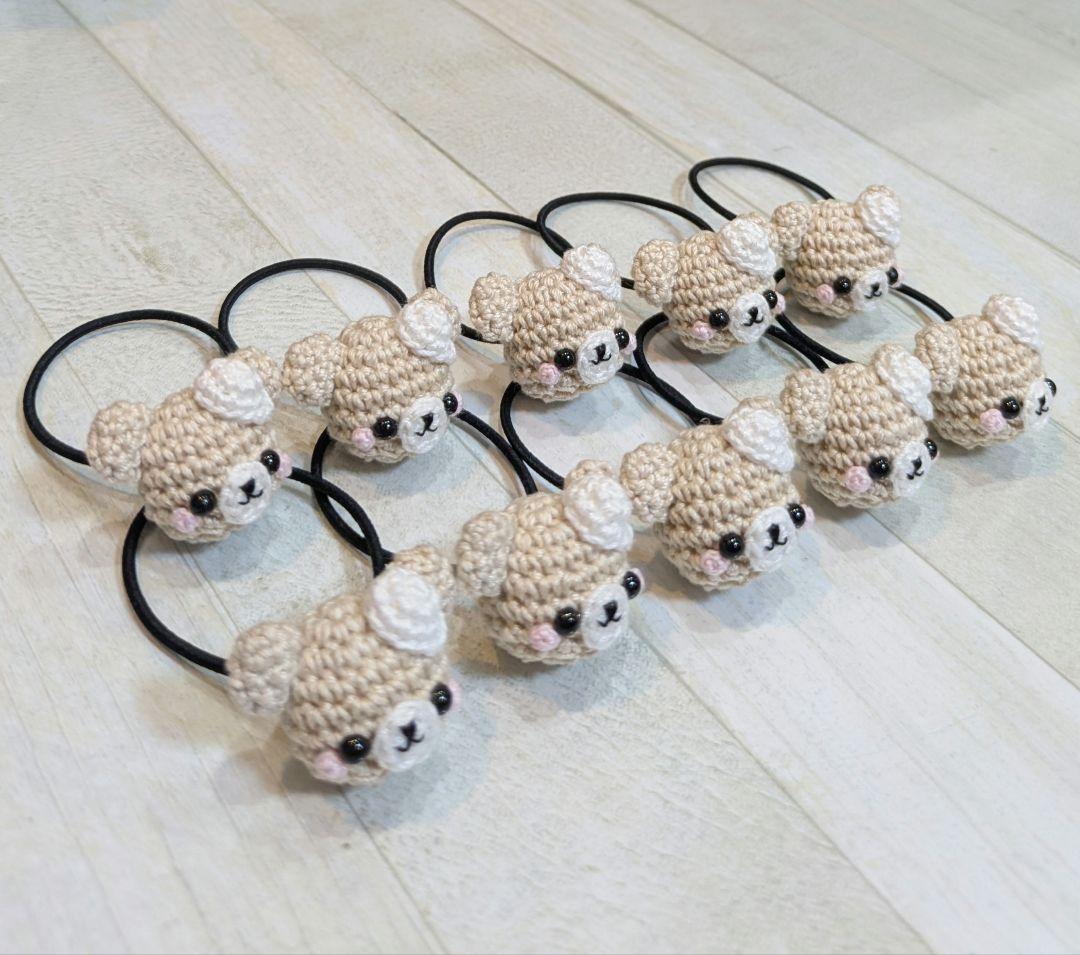 ヘアゴム　あみぐるみ