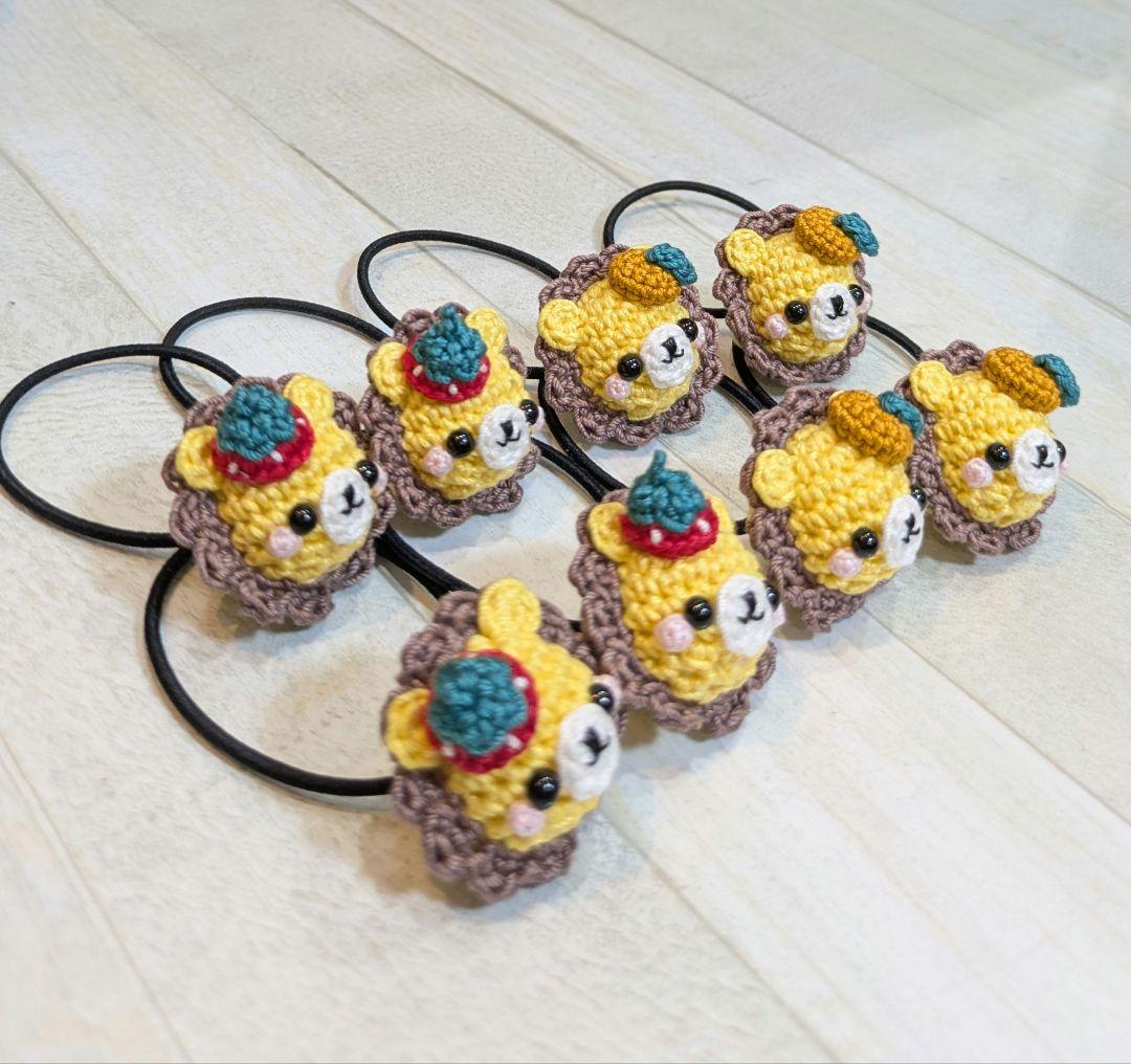 ヘアゴム　あみぐるみ