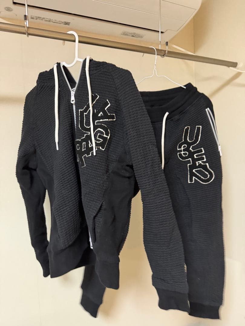 1PIU1UGUALE3 ウノピュウ relaxリラックス ワッフルリブパーカー