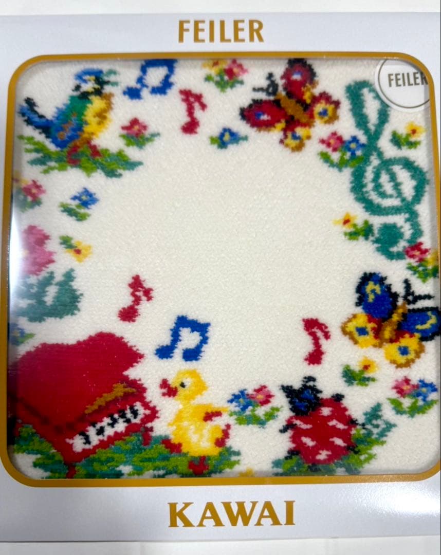 FEILER カワイ ピアノ コラボ ハンカチ
