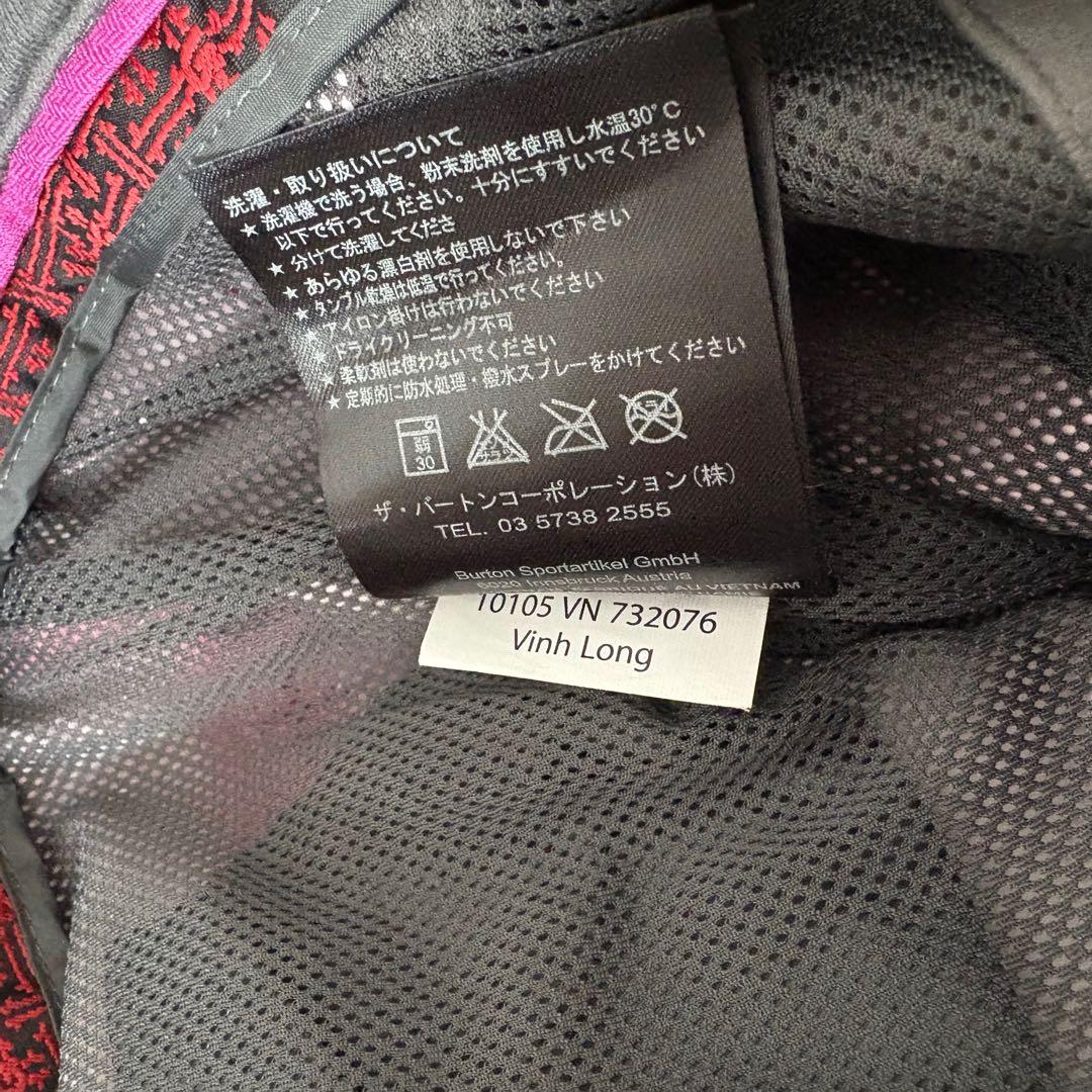 極美品☆BURTON☆バートン　スノーボードウェア　スキー　上下　Mサイズ　総柄