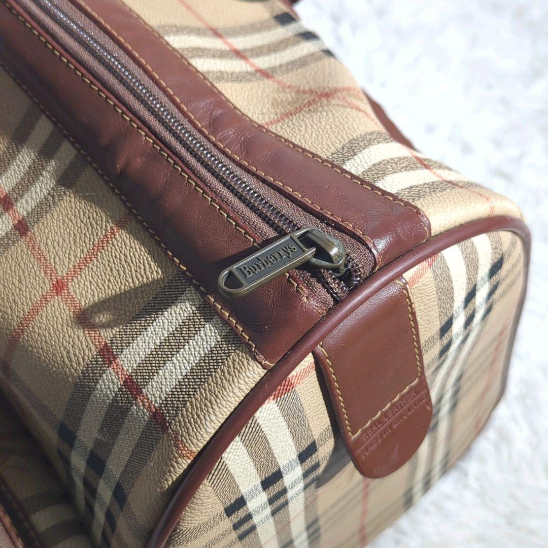 〈大型サイズ〉BURBERRYS ノバチェック ボストンバッグ シャドーホース