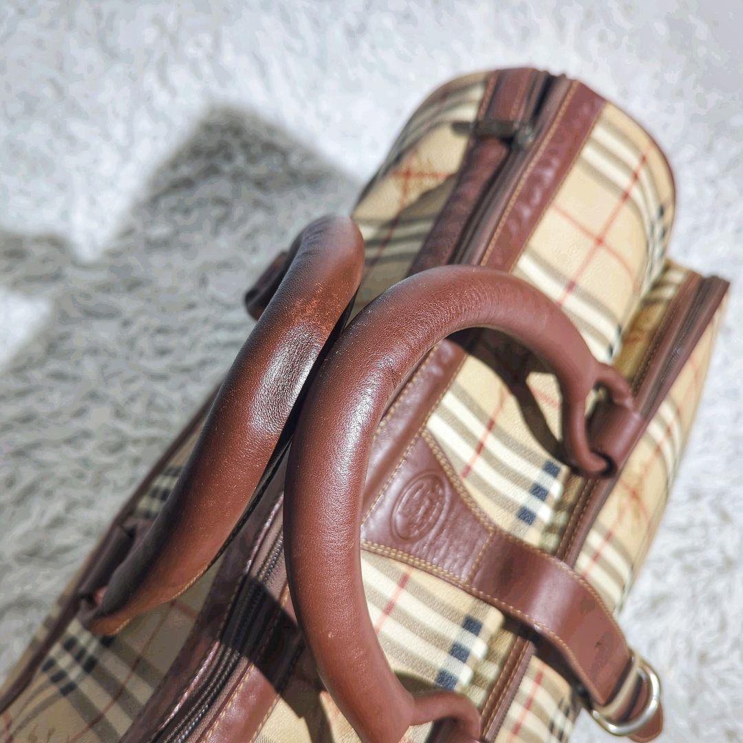 〈大型サイズ〉BURBERRYS ノバチェック ボストンバッグ シャドーホース