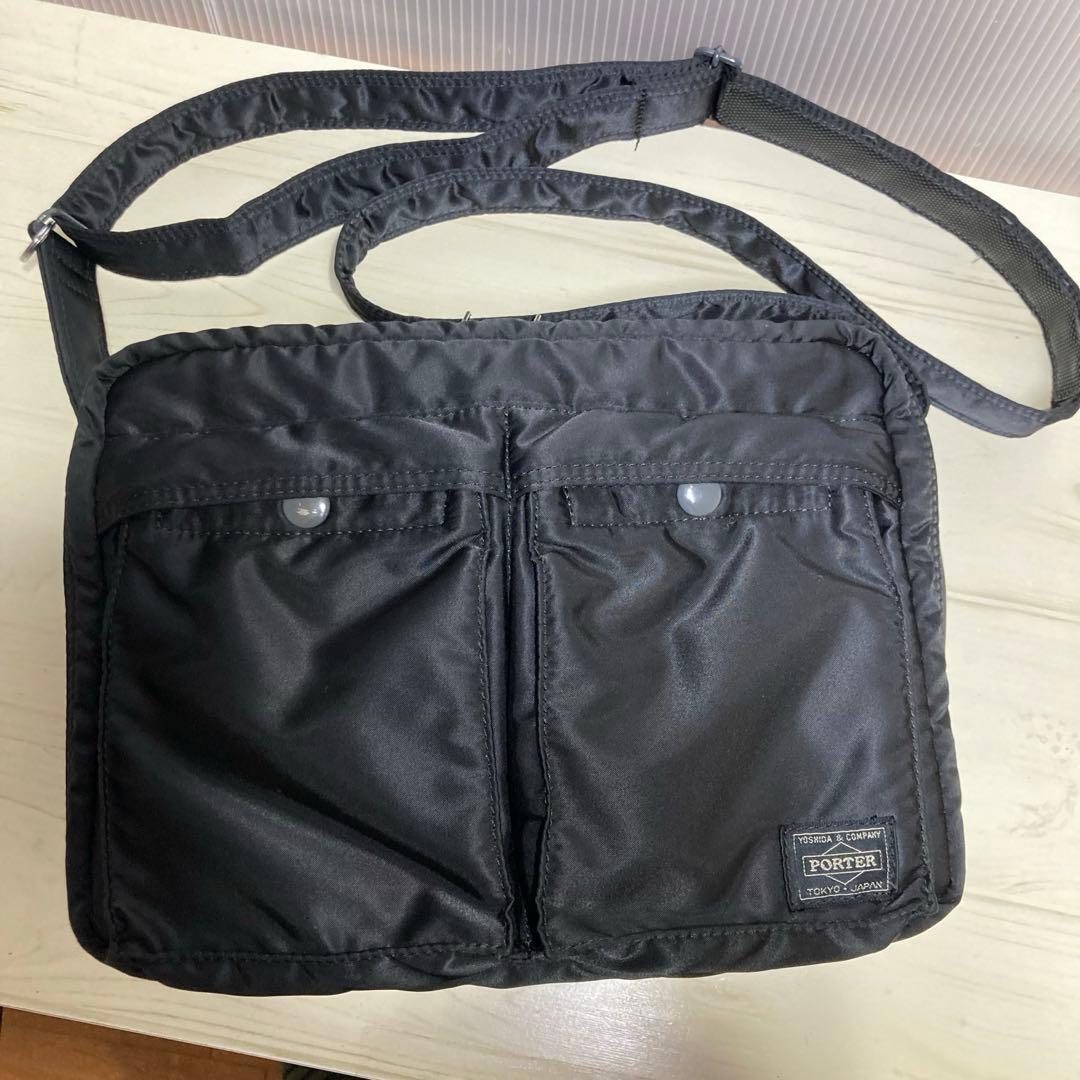 ⭐︎美品⭐︎ポーター タンカー Lサイズ 2層式 ショルダーバッグ ナイロン 黒