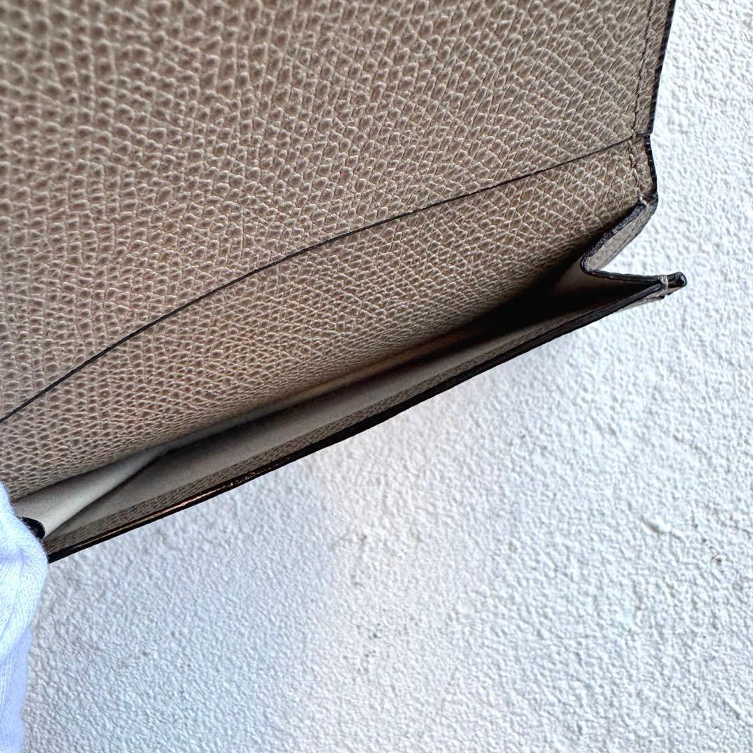 valextraヴァレクストラ 名刺ケース カードケース 財布 グレージュ