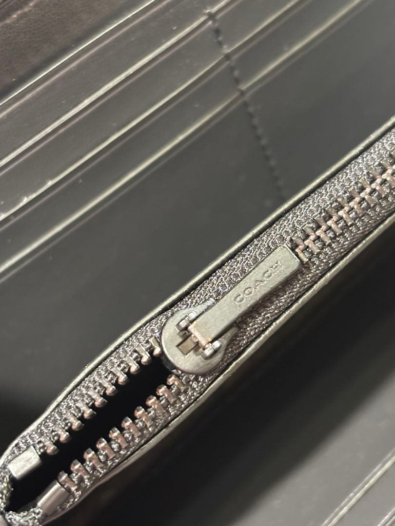 コーチ メタリック カモ プリント 長財布 F30280GRM 迷彩 カモフラ