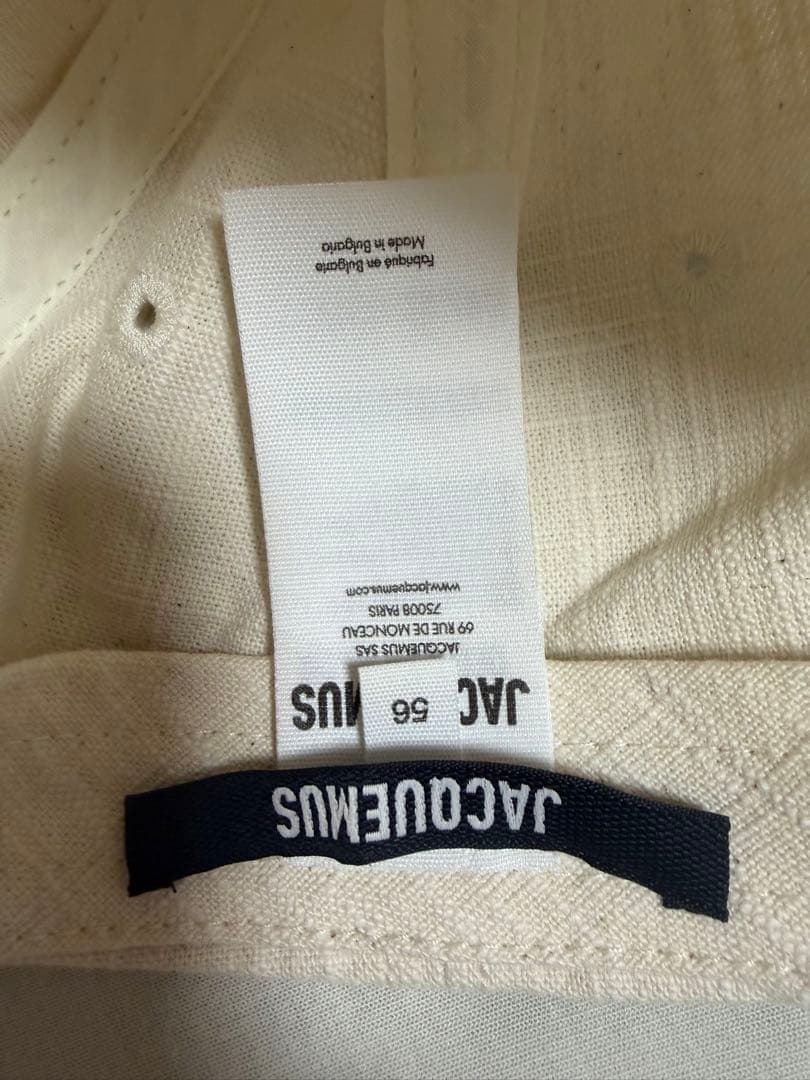 一度のみ使用JACQUEMUS ヨンア さん着用　キャップ 56cm