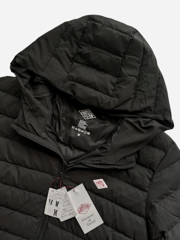 新品 ダントン DANTON ミドルダウンフーデッドコート＊M＊黒