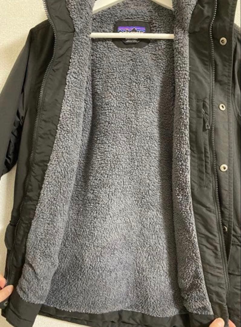ブラック マウンテンパーカー フリース内側