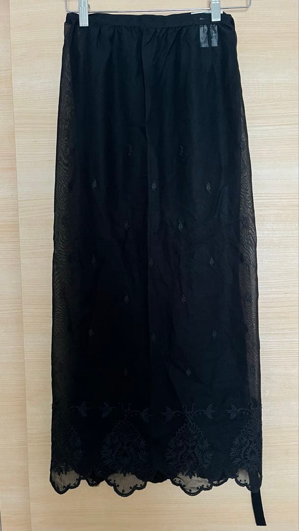 THE SHINZONE 新品未使用 LACE APRON SKIRT ブラック
