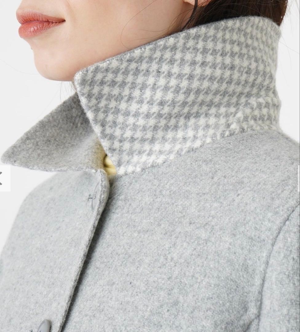 極美品♪レリアン2024AW 一重仕立てコート　定価16万　グレー　大きいサイズ