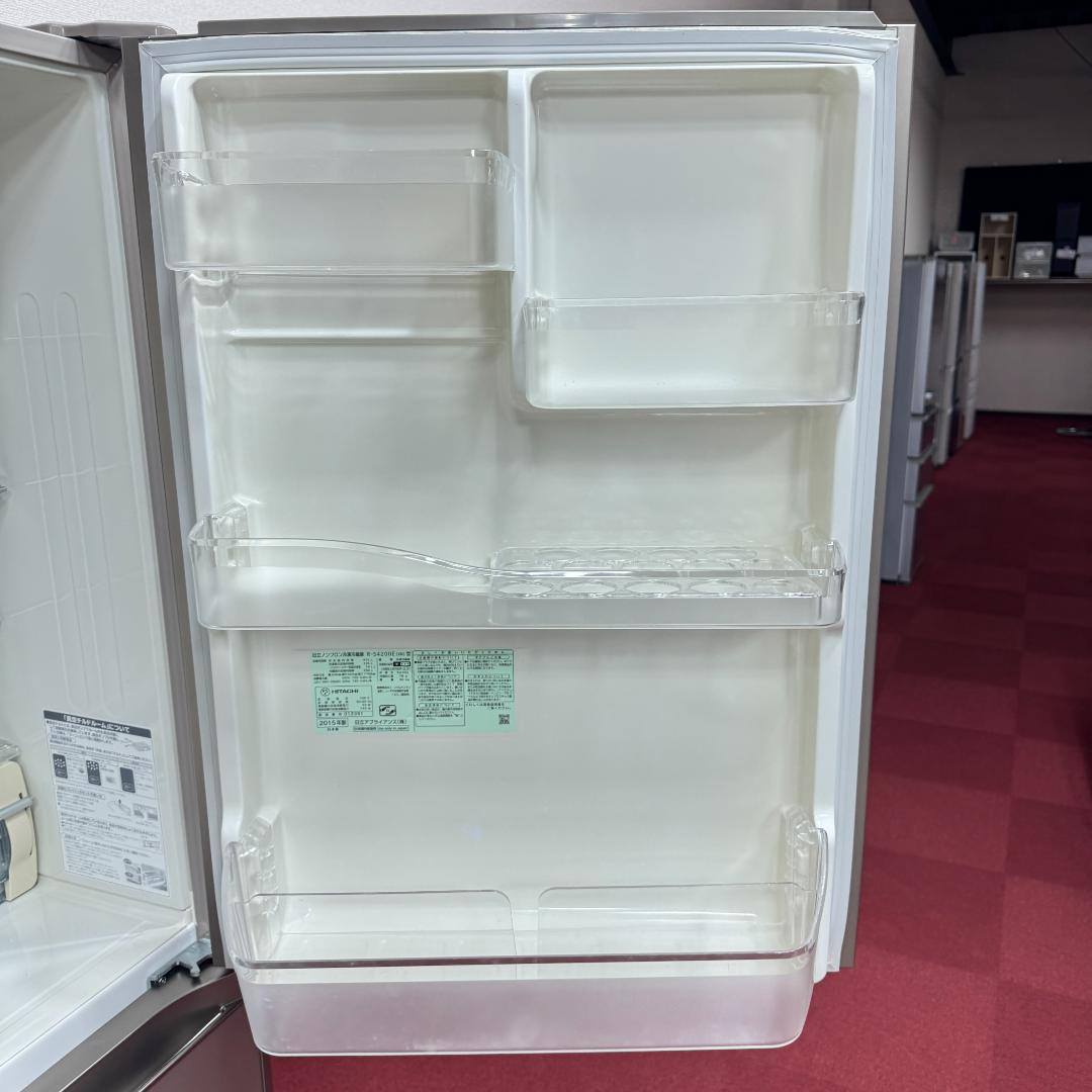 23区送料無料　美品日立5ドア冷蔵庫　2015年製415L　洗浄/除菌済み