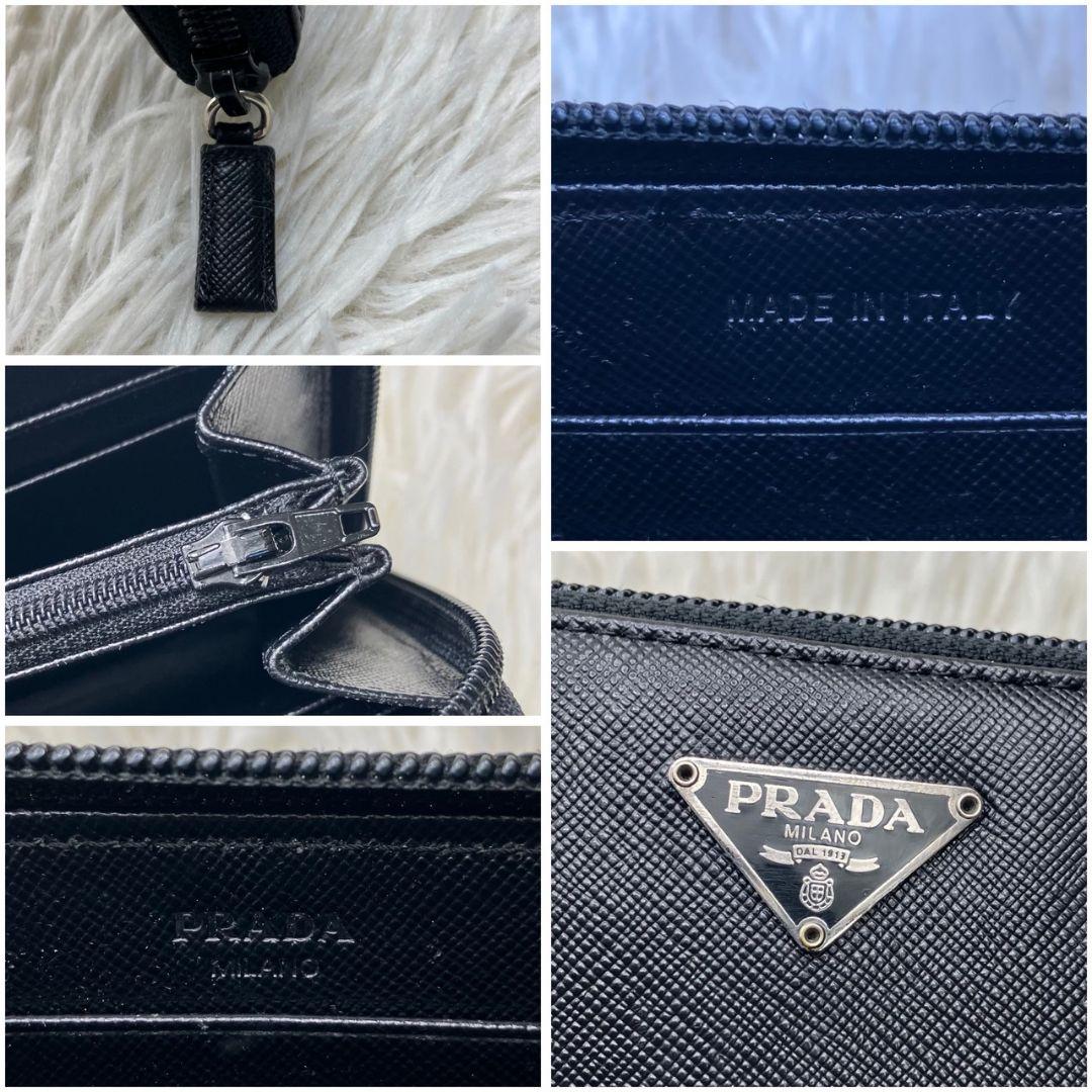 ぷぷ様✨PRADA プラダ　M176A 三角ロゴ　サフィアーノ　長財布　黒