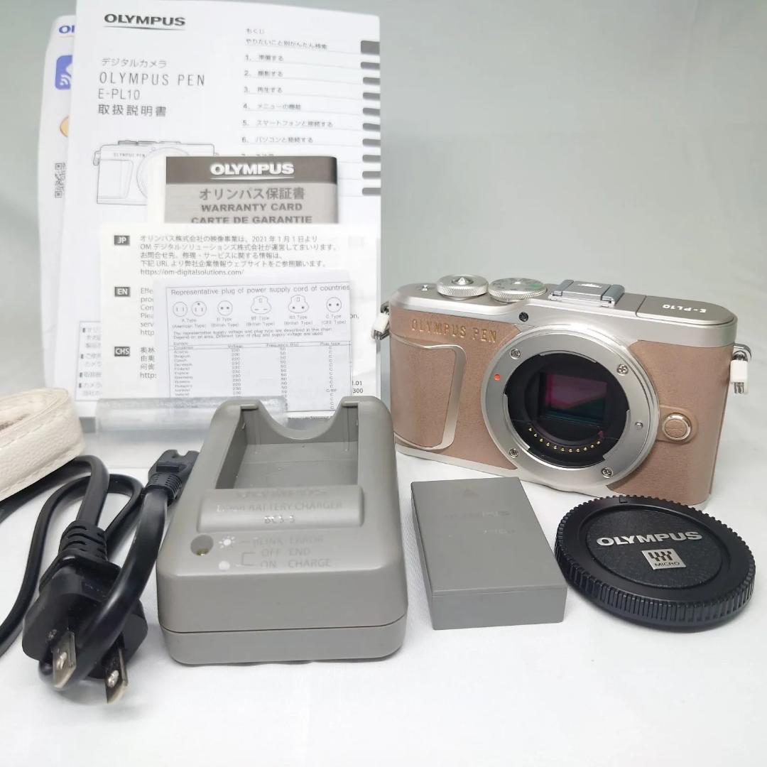 オリンパス OLYMPUS PEN E-PL10 ブラウン⭐️動作確認済