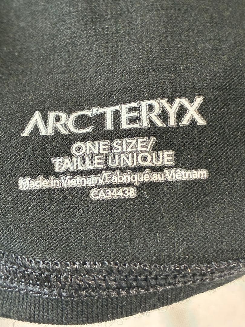 アークテリクス　ローLTウールネックゲイター　黒　rho lt wool