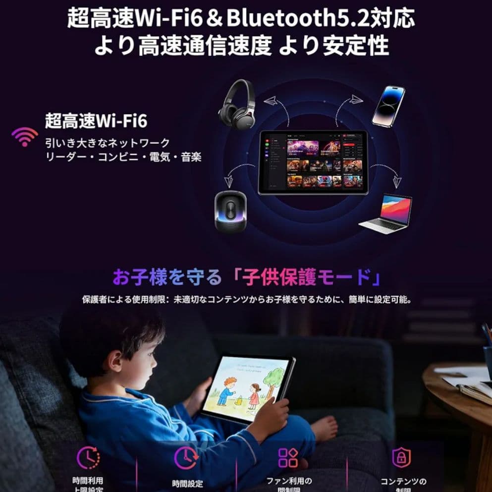 【最終価格】タブレット 10インチ16GB+64GB+1TB拡　アンドロイド15