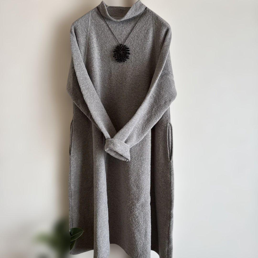 ヨーガンレール圧縮ニット暖かワンピース