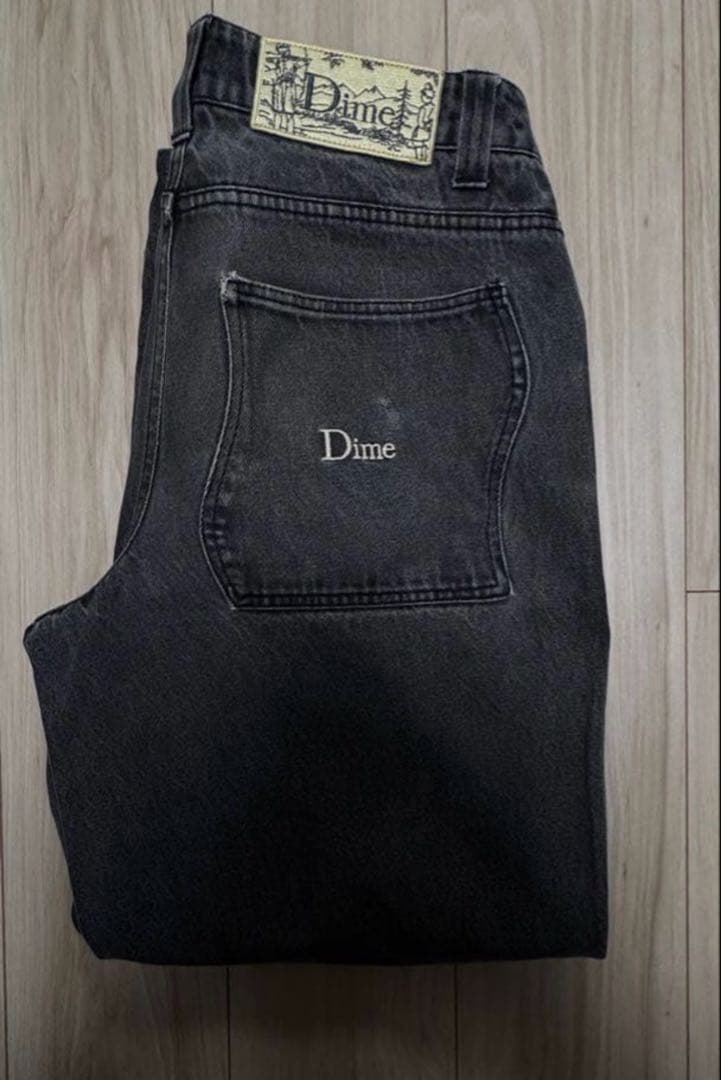 正規品 DIME バギーデニム 黒 dime