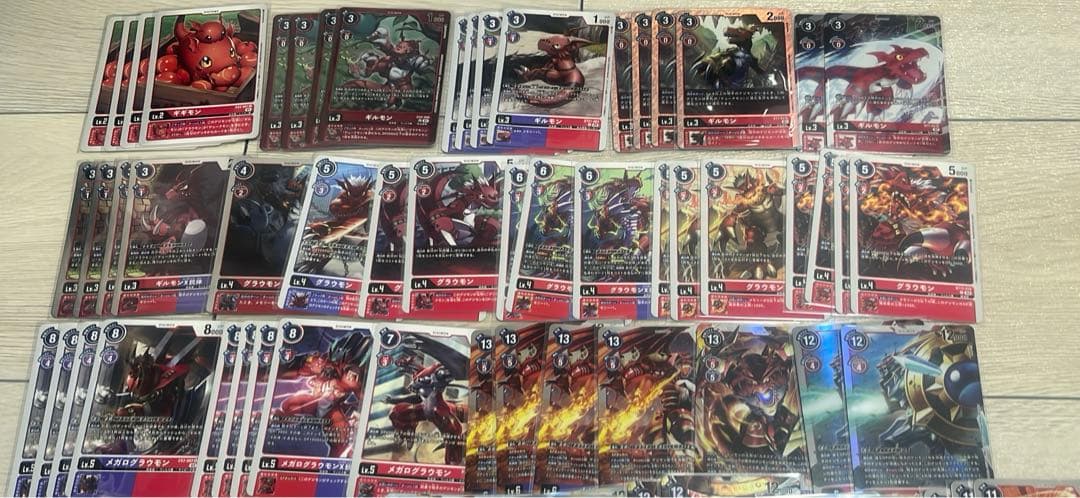 デジカ　ギルモン　デュークモン　メギドラモン　デッキ　デッキパーツ