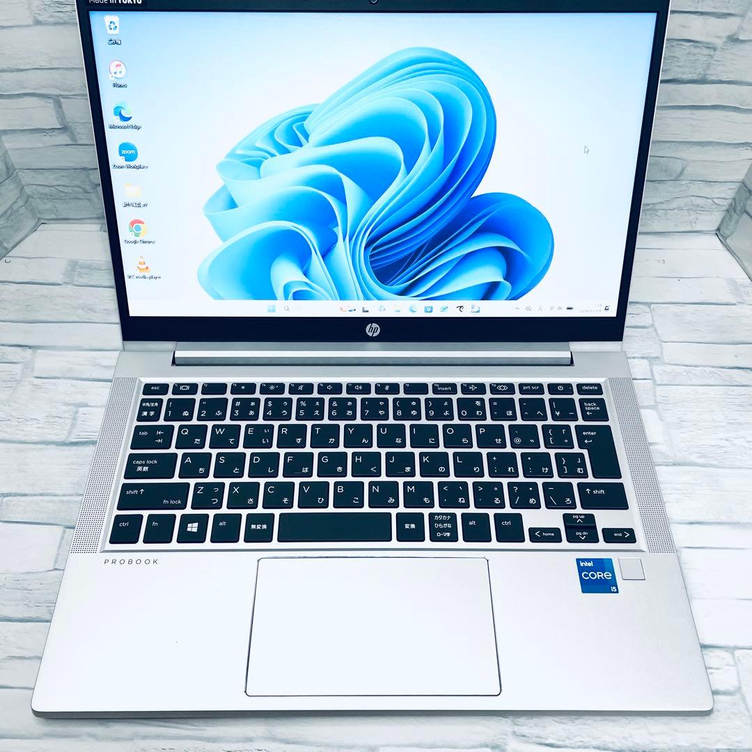 【美品】hp ノートPC 第11世代 i5 オフィス付 バッテリー良好 16GB