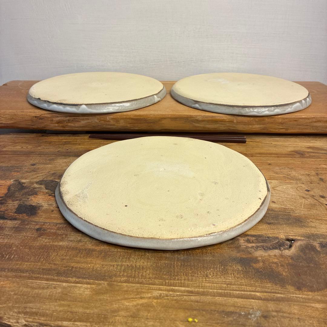 NBT新品　陶器　陶芸作家　プレート皿3枚　331