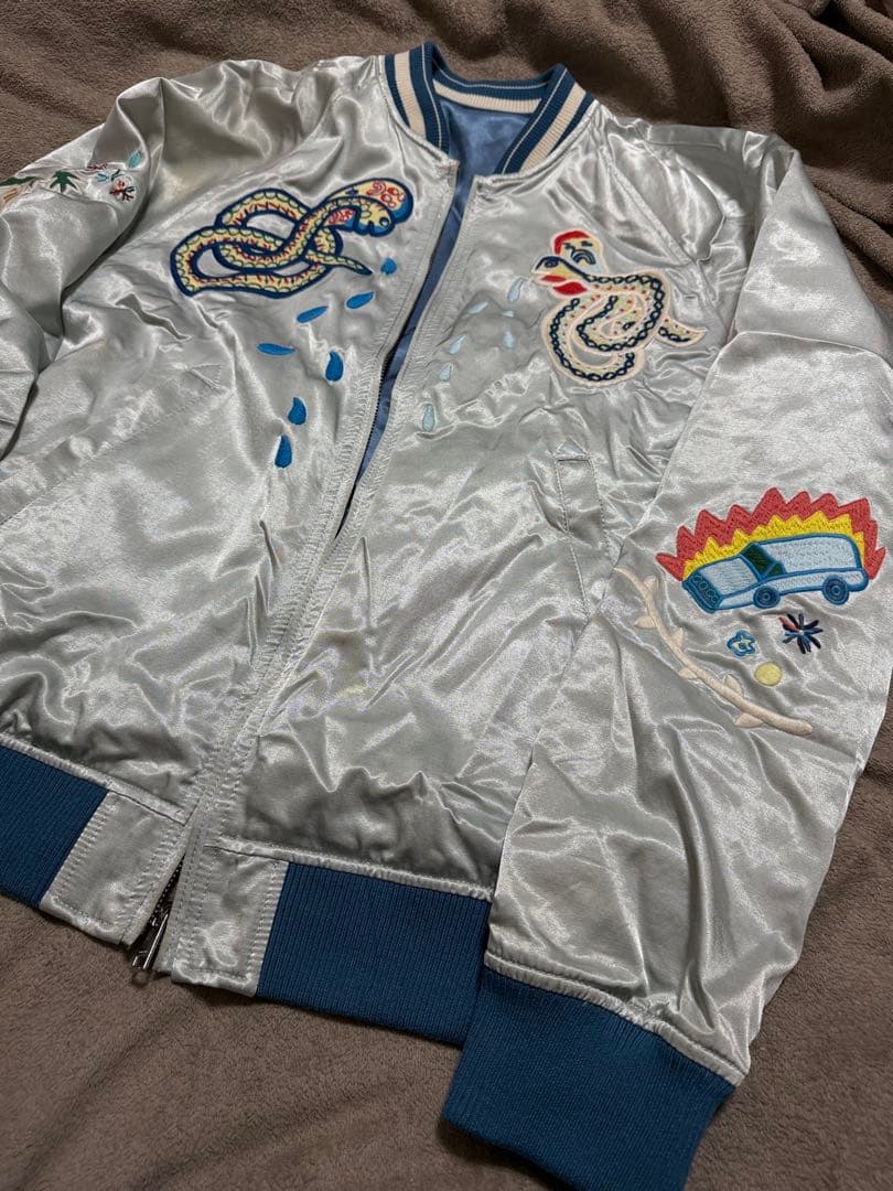 ２面用 DIESEL party 限定 スカジャン unisex レーヨン 珍