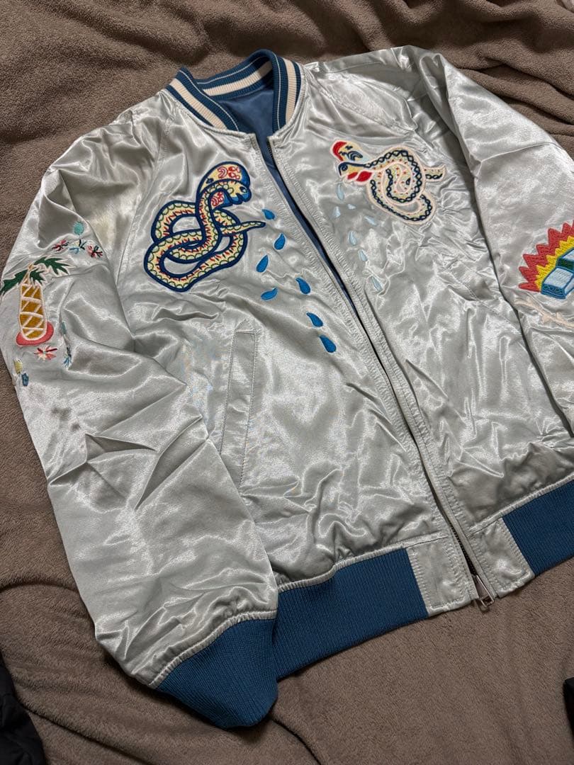 ２面用 DIESEL party 限定 スカジャン unisex レーヨン 珍