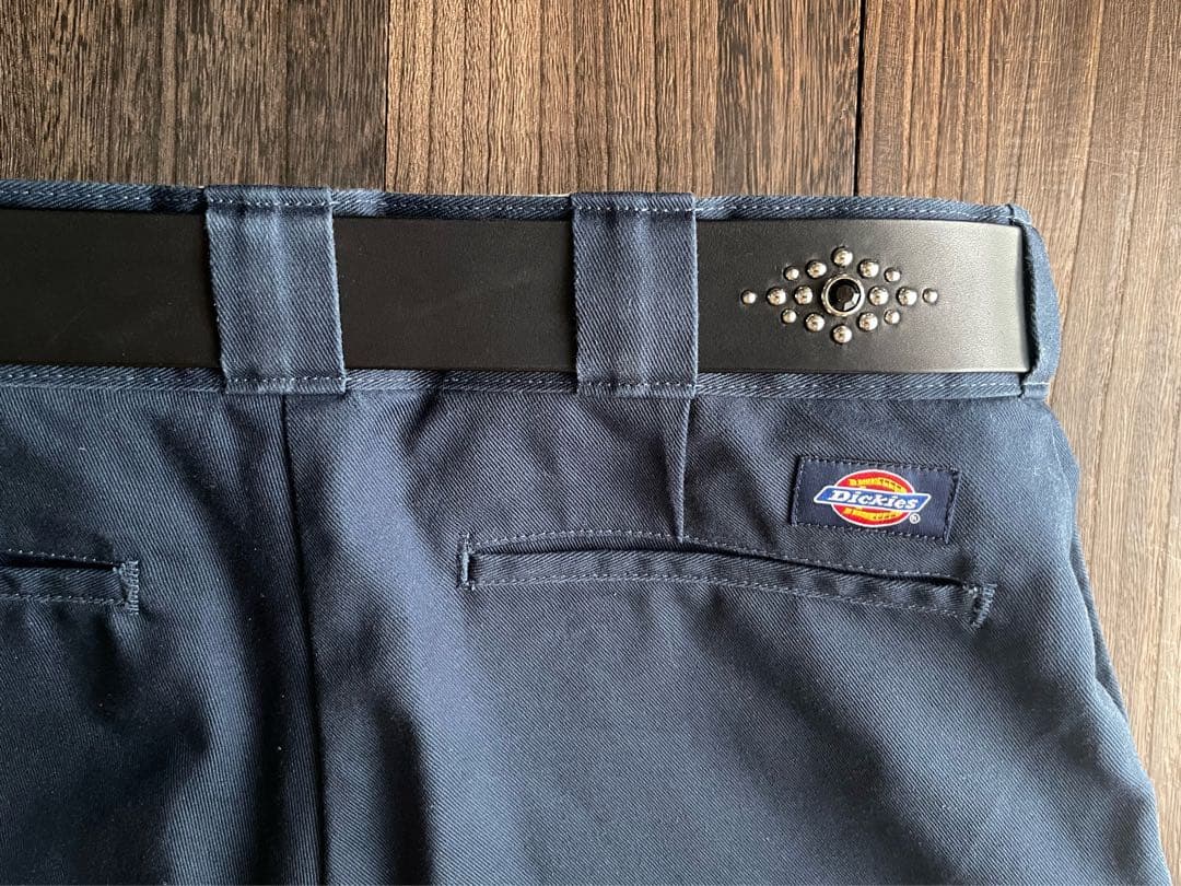 ディッキーズ874専用スタッズベルト　昭南ベンズ　シルバーHTC CALEE