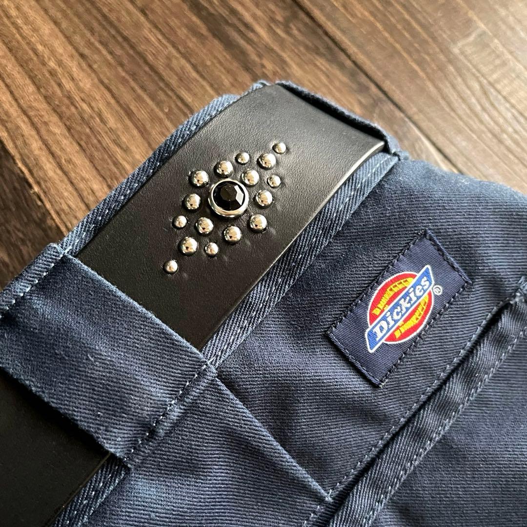 ディッキーズ874専用スタッズベルト　昭南ベンズ　シルバーHTC CALEE