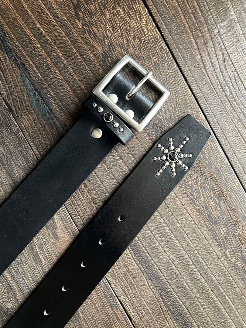 ディッキーズ874専用スタッズベルト　昭南ベンズ　シルバーHTC CALEE